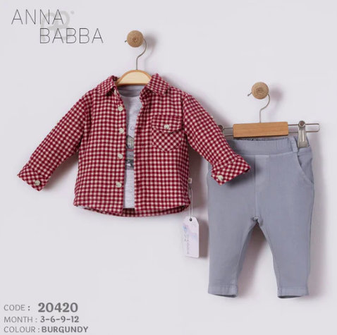 Anna Babba 3-Piece Baby Outfit Set
